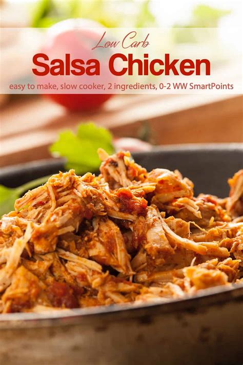 easy-2-ingredient-slow-cooker-salsa-chicken image