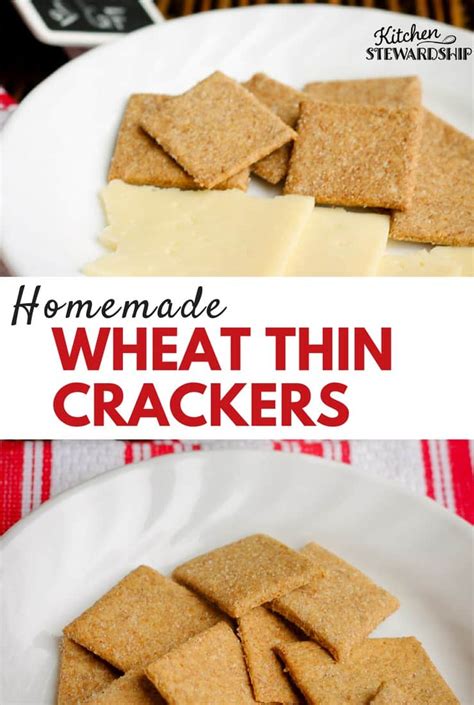 homemade-whole-wheat-crackers-recipe-wheat image