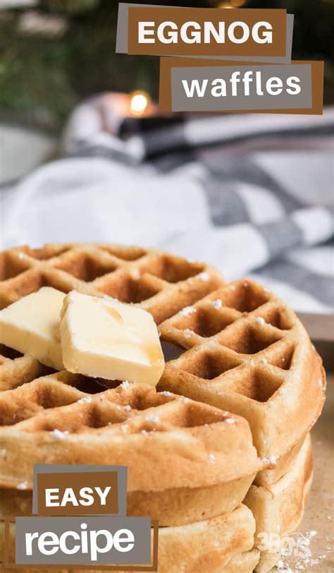 the-perfect-holiday-eggnog-waffles image