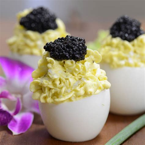 black-caviar-deviled-eggs-recipe-gourmet-food-store image