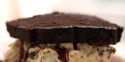 devils-food-cake-with-vanilla-ice-cream-and-sour image