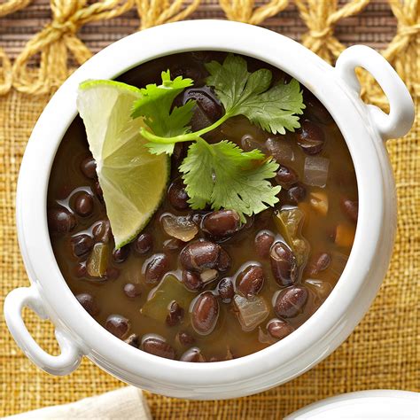 vegetarian-black-bean-soup-eatingwell image