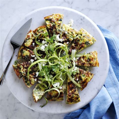 goat-cheese-and-asparagus-frittata-williams-sonoma image