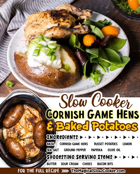 slow-cooker-cornish-game-hens-and-baked-potatoes image