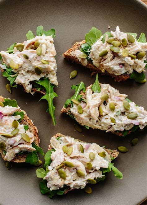 recipe-open-faced-chicken-salad-sandwich-kitchn image