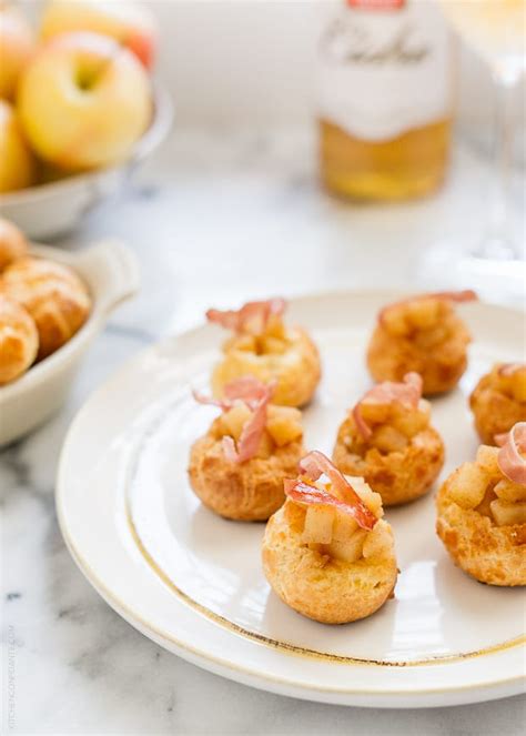 apple-cheddar-gougres-with-crispy-prosciutto image