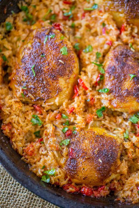 one-pot-mexican-chicken-and-rice-dinner-then-dessert image