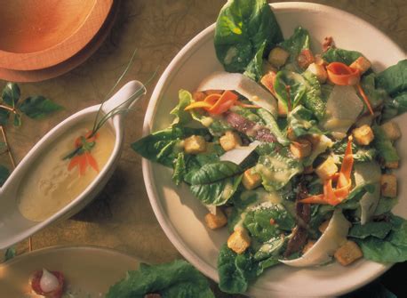 spinach-caesar-salad-recipe-with-fresh-parmesan image