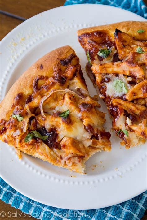 homemade-bbq-chicken-pizza-sallys-baking-addiction image