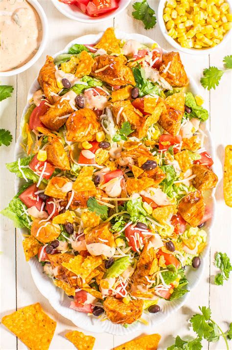 loaded-chicken-taco-salad-with-creamy-lime-cilantro image