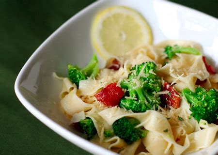 lemon-fettuccine-with-broccoli-and-bacon-love-and image