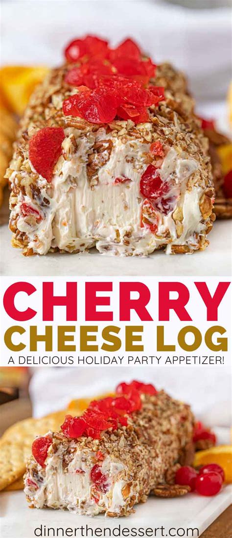 cherry-cheese-log-recipe-cherry-cheese-ball-dinner image