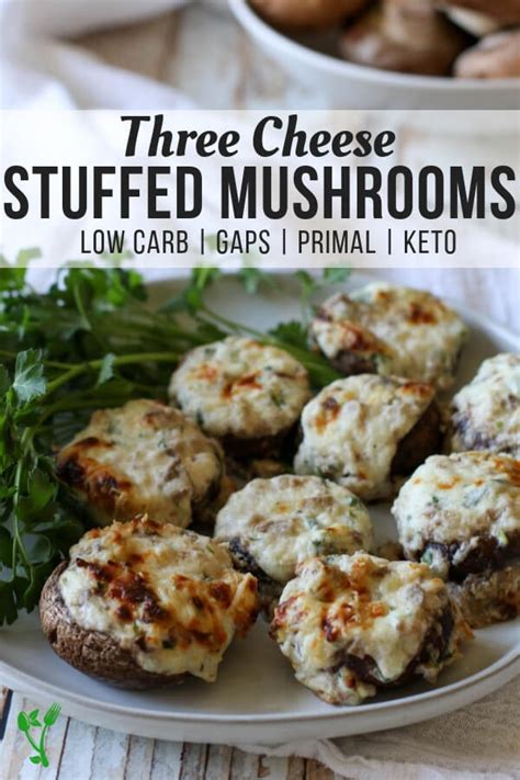 cheese-stuffed-mushrooms-prepare-nourish image