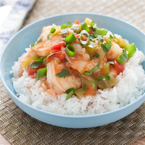 new-orleans-style-shrimp-etoufee-with-jasmine-rice image