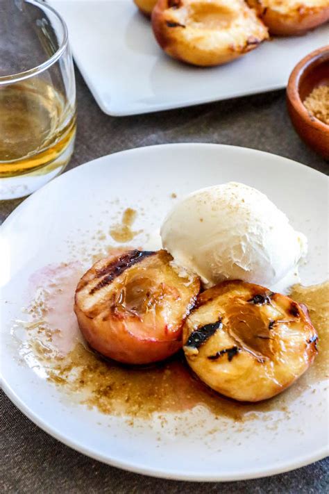 grilled-peaches-with-brown-sugar-bourbon-sauce image
