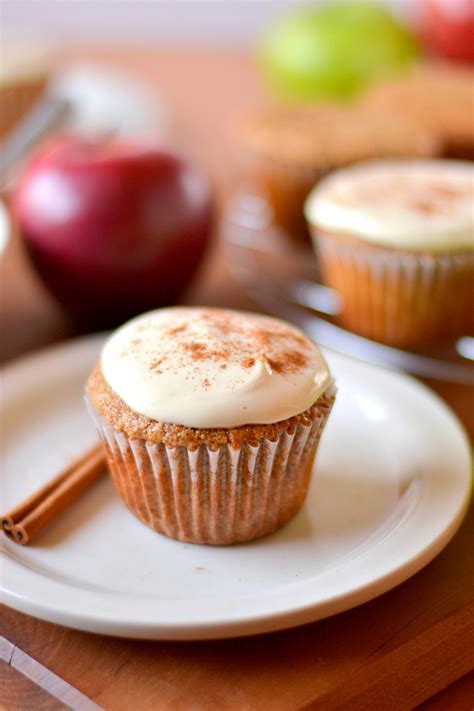 applesauce-cupcakes-with-cream-cheese-frosting image