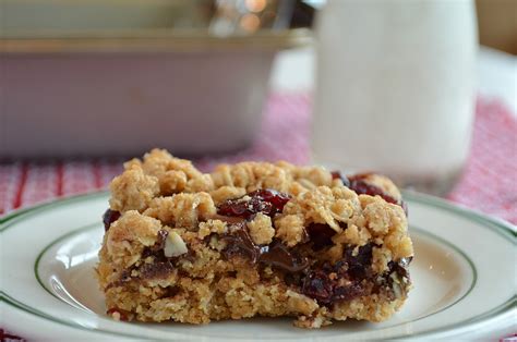 oatmeal-bars-with-chocolate-and-cranberries-three image