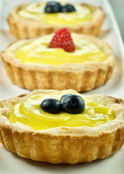 easy-lemon-tarts-with-curd-filling-homemade image