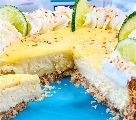 coconut-lime-cheesecake-innocent-baker image