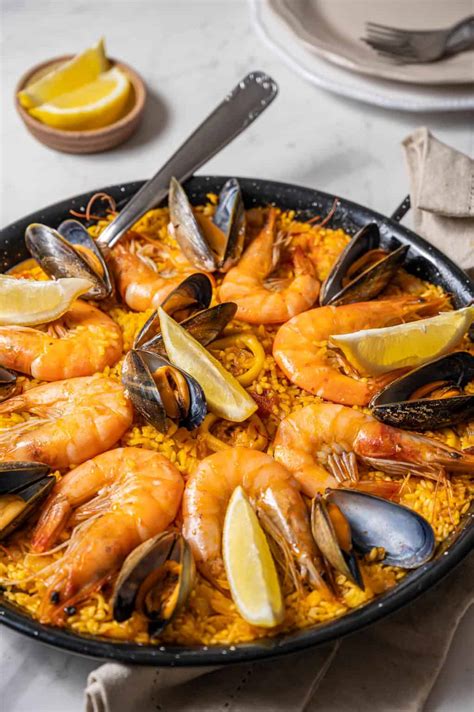 seafood-paella-recipe-spanish-sabores image