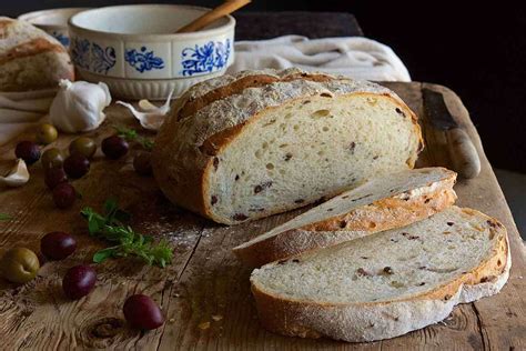 rustic-olive-sourdough-bread image