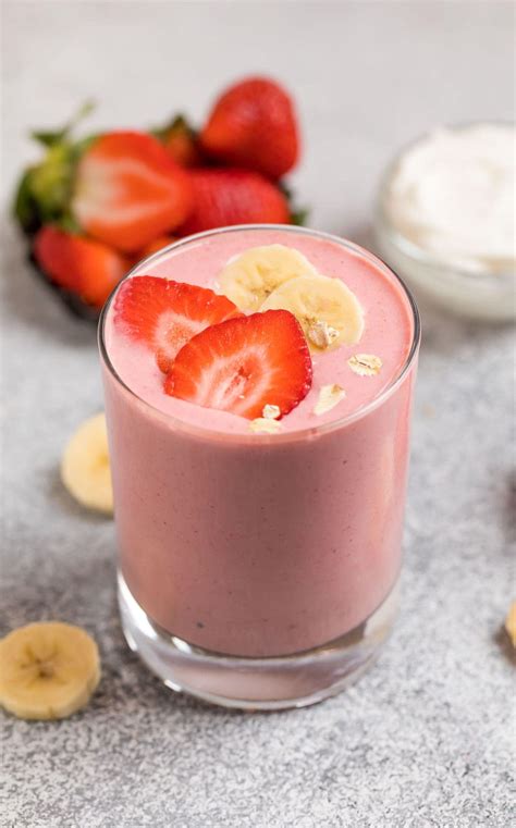 greek-yogurt-smoothie-with-strawberry-banana-high image