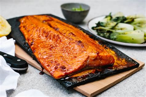 cedar-plank-salmon-with-maple-ginger-glaze image