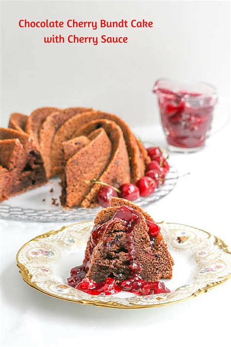 chocolate-cherry-bundt-cake-with-cherry-sauce image