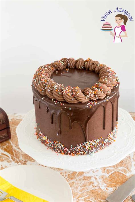 chocolate-birthday-cake-with-buttercream-ganache image