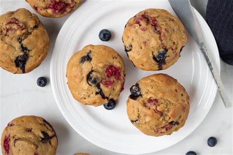 mixed-berry-muffins-with-yogurt-stephanie-kay image