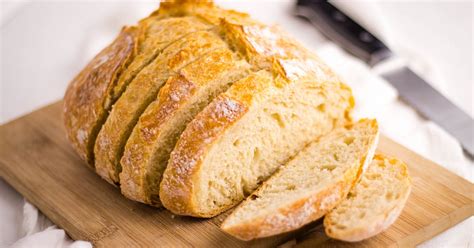 crusty-no-knead-bread-easy-bread-recipe-4-ingredients image