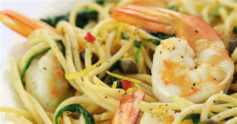 pasta-with-shrimp-arugula-lemon-and-chili image