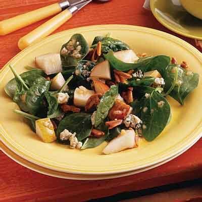 spinach-pear-almond-salad-recipe-land-olakes image