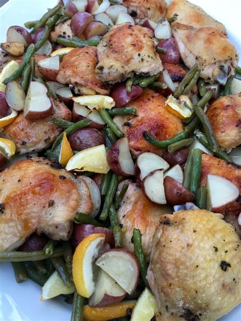 roasted-lemon-chicken-with-green-beans-and-potatoes image
