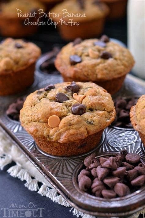 peanut-butter-banana-chocolate-chip-muffins-mom image