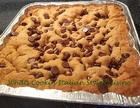 easy-peanut-butter-chip-bars-whats-cookin-italian-style image