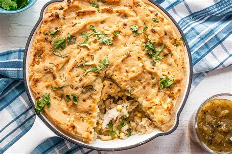 tamale-pie-with-chicken-green-chiles-and-cheese image