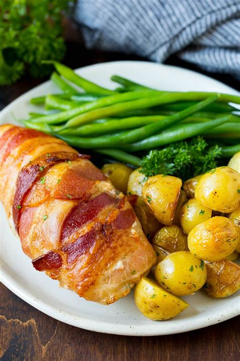 bacon-wrapped-stuffed-chicken-breast-dinner-at-the-zoo image