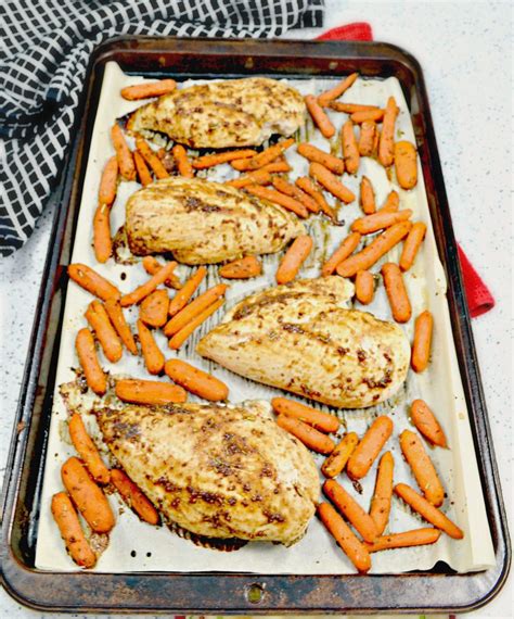 maple-dijon-chicken-and-carrots-healthy-sheet-pan image