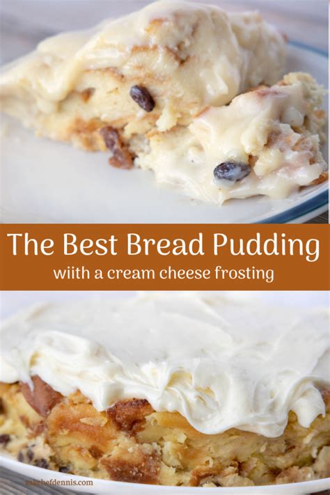 best-bread-pudding-recipe-with-cream-cheese-frosting image