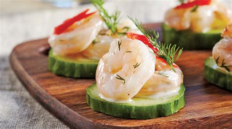 shrimp-and-cucumber-canaps-iga-recipes-bell image