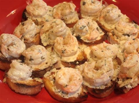 shrimp-with-whiskey-tarragon-sauce-on-french-bread image