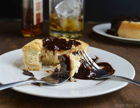 bourbon-cheesecake-with-boozy-chocolate-for-two image