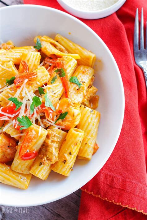 easy-shrimp-and-italian-sausage-pasta-in-a-spicy-cream image