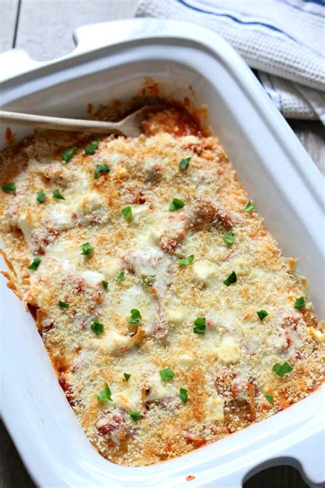slow-cooker-chicken-parmesan-lasagna-casserole image