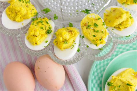 bacon-blue-cheese-deviled-eggs-two-lucky-spoons image