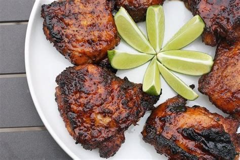 ancho-chili-and-tequila-glazed-bbq-chicken-thighs image