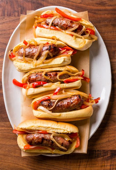grilled-sausage-subs-with-bell-peppers-and-onions image
