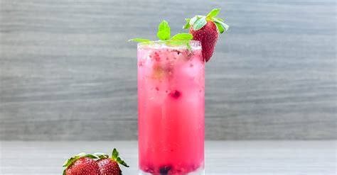 the-pink-strawberry-mojito-recipe-vinepair image