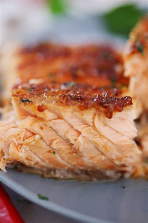 garlic-brown-sugar-glazed-salmon-video-sweet-and image